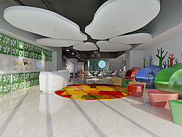 高端客廳3D模型素材