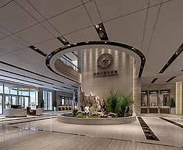 華麗空間展示3D模型素材