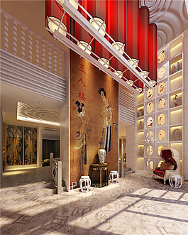 場(chǎng)景展示效果3D模型素材