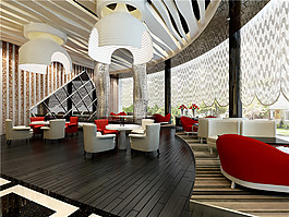 個(gè)性餐廳設(shè)計(jì)3D模型素材