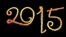 2015艺术渐变发光字