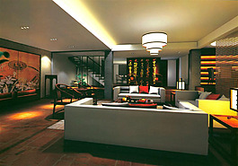客廳室內(nèi)設(shè)計(jì)模型