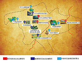 景区手绘地图