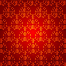 紅色中國風(fēng)復(fù)古喜慶背景矢量素材