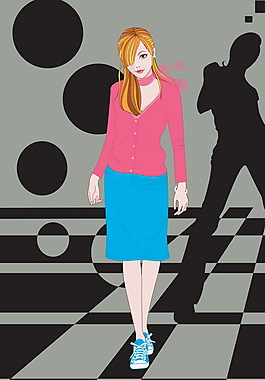 矢量美女