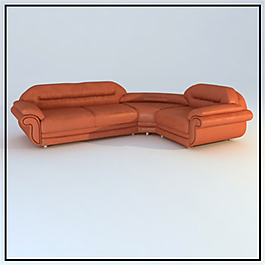 紅色軟沙發(fā)3Ｄ模型素材