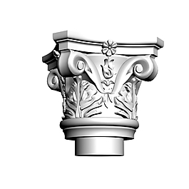 歐式石柱素材3Ｄ模型素材