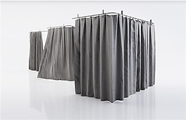 簾布3Ｄ模型素材