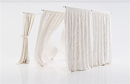 窗簾3Ｄ模型素材