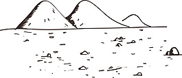 小山矢量圖