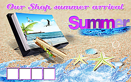 夏季summer英文海報