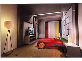 臥室室內(nèi)設(shè)計(jì)3d模型