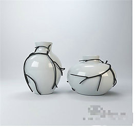 小壇子3Ｄ模型素材