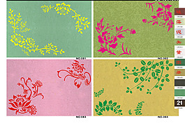 硅藻泥對(duì)稱(chēng)底紋花邊