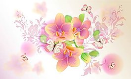 唯美花卉設(shè)計圖