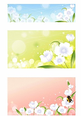 花紋花卉矢量圖