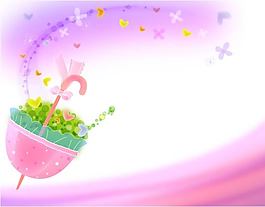 女兒房卡通壁畫(huà)墻紙