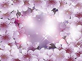 梅花花纹花边图案设计