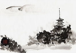 中國(guó)風(fēng)水墨畫(huà)