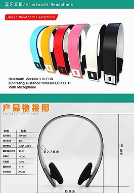 藍牙耳機寶貝詳情頁