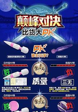 淘寶詳情PK圖模塊PSD