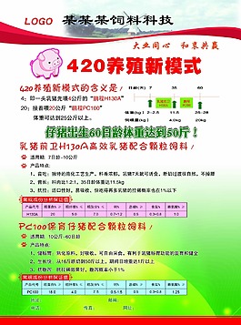 豬飼料宣傳單