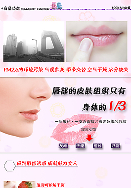 时尚唇膏唇彩宝贝详情设计
