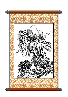 山樹風(fēng)景畫