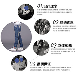 牛仔裤特点海报设计