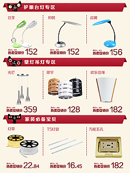 燈具關(guān)聯(lián)頁設(shè)計(jì)
