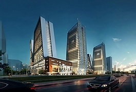 公建商業(yè)大廈模型