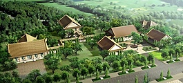 江南水乡建筑模型