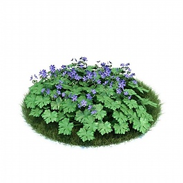 綠色植物3D模型
