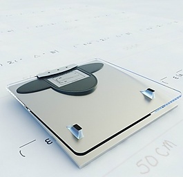 電子體重秤3D模型