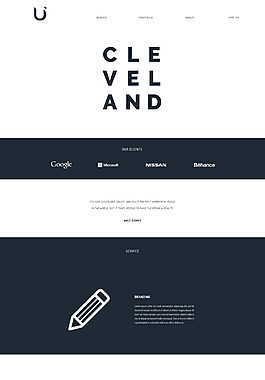Cleverland 網(wǎng)頁(yè)模板
