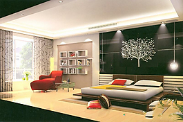 時(shí)尚臥室修飾