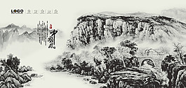 中国风壁画