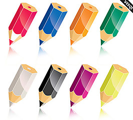 多款精美彩鉛矢量素材