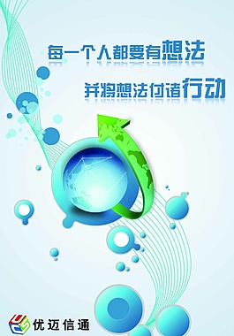 科技发展海报