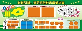 綠色展板