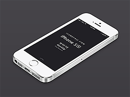 iphone 5s 透视效果psd下载.