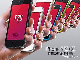 iPhone 5和5c模型集UI设计