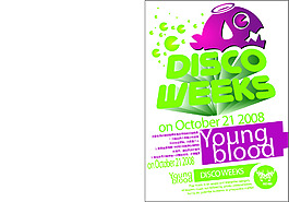 DISCO周末活動海報設計