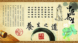中醫(yī)養(yǎng)生展板psd高清圖