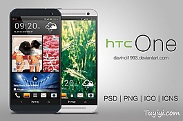 HTC ONE模型PSD素材
