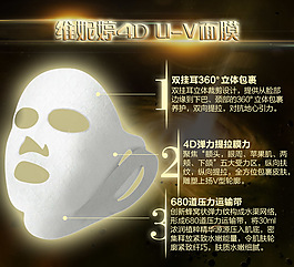 化妝品面膜海報psd分層模板下載