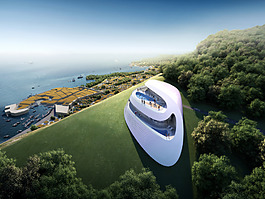 海边个性建筑