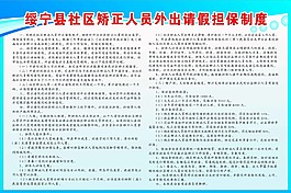 社區矯正人員外出請假擔保制