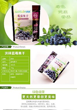 蓝莓果干详情页