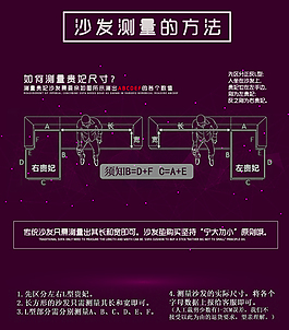 淘寶主圖詳情歐式沙發墊紫色高貴沙發測量圖